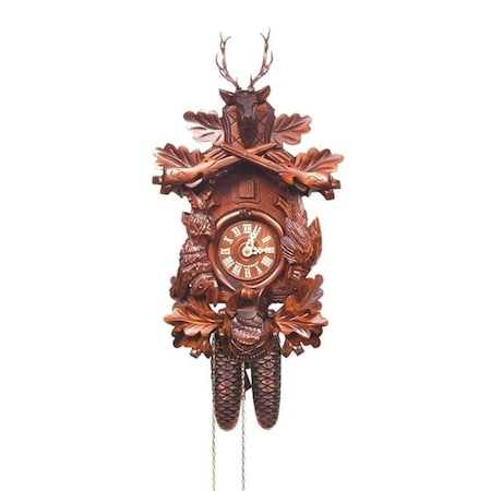Downbeat Engstler Cuckoo Clock  Carved with 8-Day weight driven movement DO730114